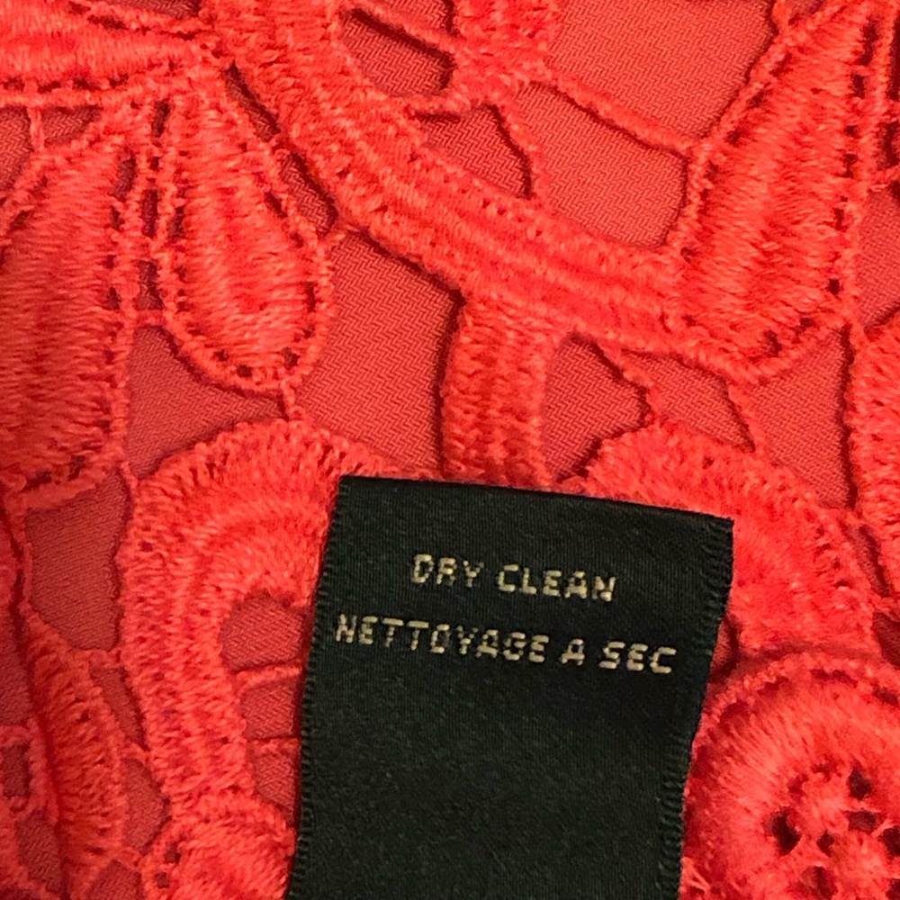 Ralph Lauren Coral Lace Midi Dress; NWT; Size 8 - Picture 13 of 16
